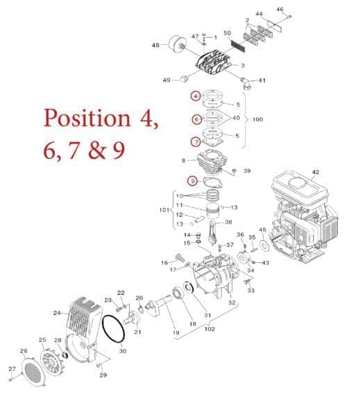 PACKNINGSSATS CYLINDER 55-S15