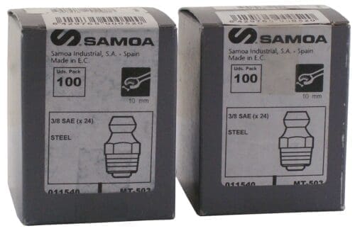 SMÖRJNIPPEL 1/4" SAE RAK/100ST