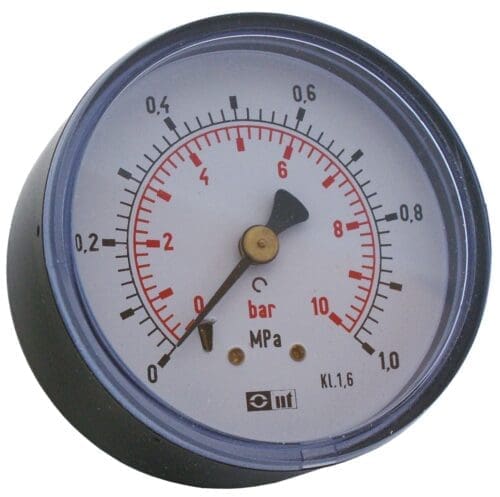 MANOMETER 1/4" 10 BAR 63MM BAK