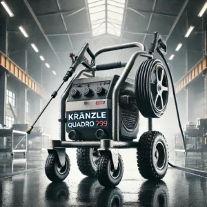Kränzle Quadro 799, en professionell högtryckstvätt designad för kraftfull och stabil rengöring i industriella och professionella miljöer.