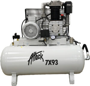 INDUSTRIKOMPRESSOR 7,5HK 2X90L